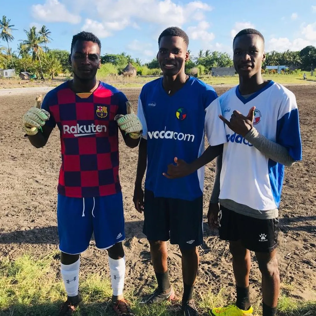 Football team in Vilankulos, Mozambique